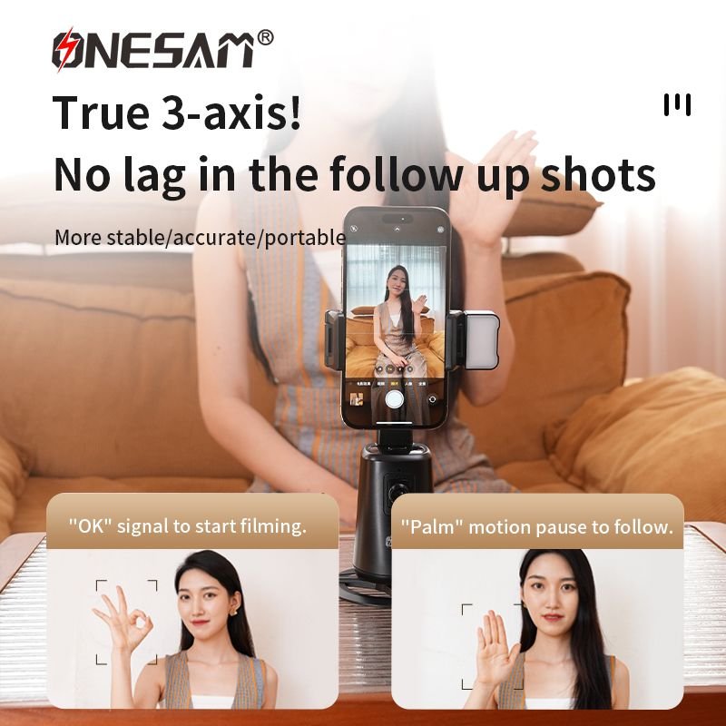 4.jpg Onesam Auto Face Tracking Camera with phone hold (0S-J01) - Image 4
