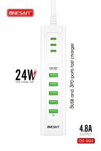 Onesam Ultra High fast charger 3PD-5USB (OS-U04) - Image 2