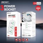 Onesam 3 Socket Extension (OS-U15)