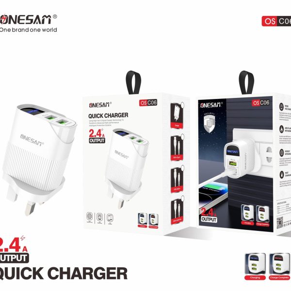 Onesam Charger with 2 USB (OS-C06)
