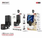 Onesam Home charger USB +PD QC20W + PD 30W Max 50W (OS-C09) - Image 2