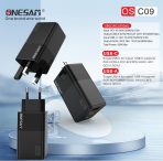 Onesam Home charger USB +PD QC20W + PD 30W Max 50W (OS-C09) - Image 7