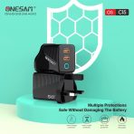 Onesam PD safe charger 50W output 2 TC (OS-C15) - Image 5