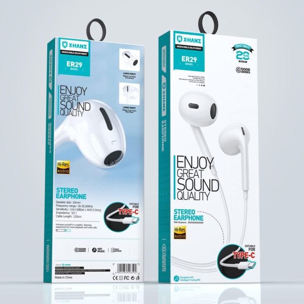 XHANZ Stereo Headphones -for type-c (ER29)