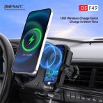 Onesam Car mount with 15W Wireless charging (OS-F49) - Image 3