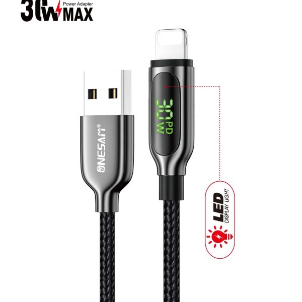 Onesam 30W Super fast charger Lightening Cable (OS-V17)