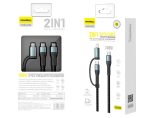 Pavareal 2in1 Cable -lightning and Type-C 100W (Q22)