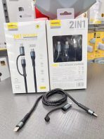 Pavareal 2in1 Cable -lightning and Type-C 100W (Q22) - Image 2