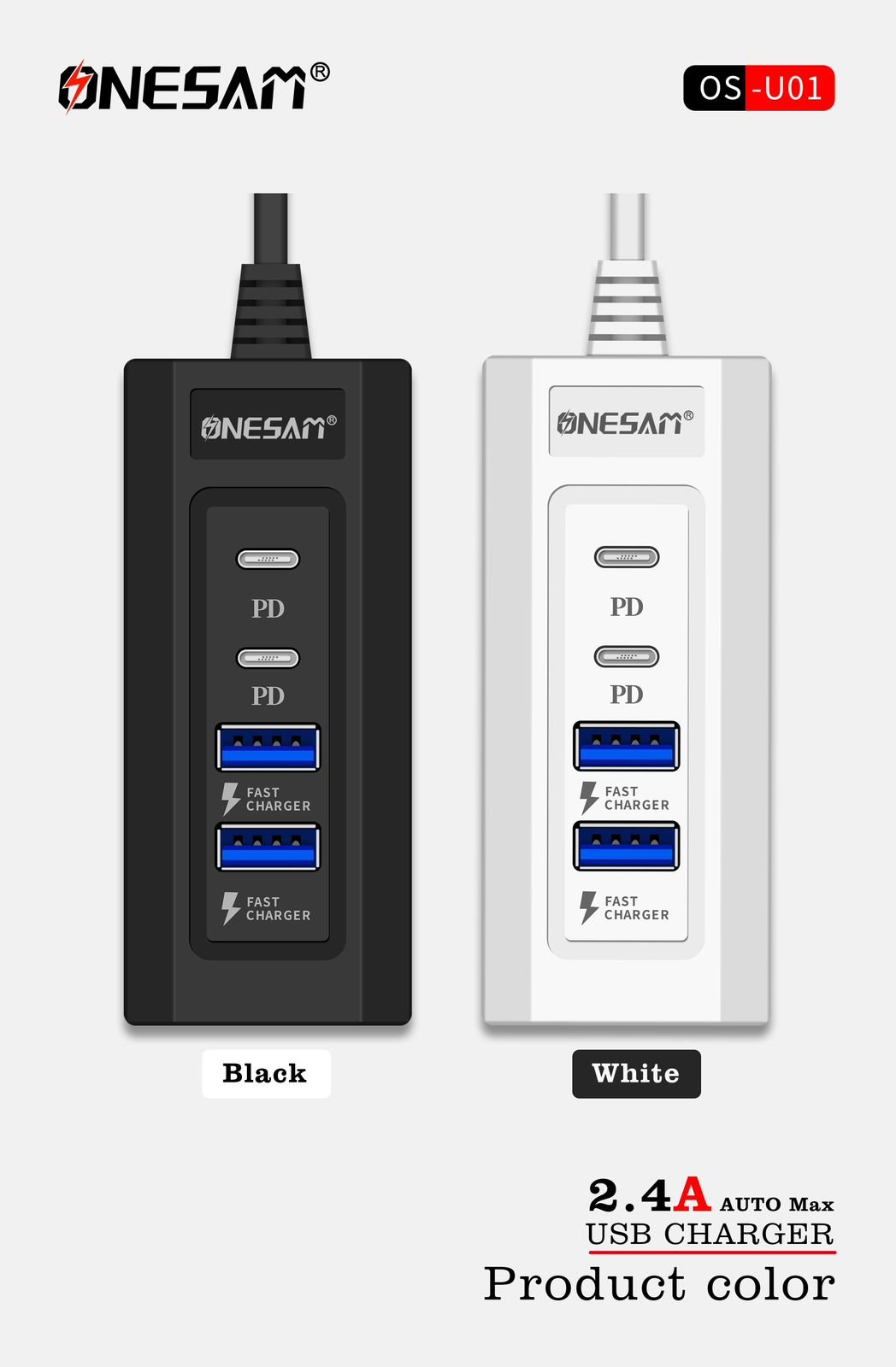 U01-1.jpg Onesam Extension board ULTRA HIGH FAST CHARGER-2PD+2USB (U01) - Image 2