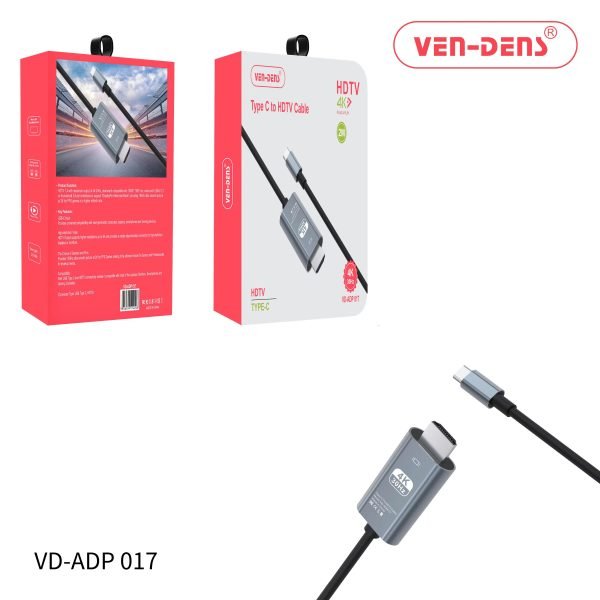 Ven-dens Type C to HDTV CABLE (2M) (VD-ADP017)