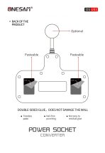 Onesam Power socket 2USB + 2 Electric -3000W (OS-U03) - Image 2