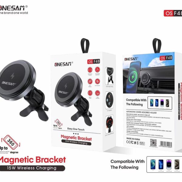 Onesam Magnetic charger with holder 15W (OS-F48)