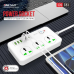 Onesam Extension 4USB, 2TC & 3SOCKET (OS-T81) - Image 2
